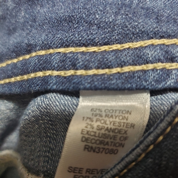 Est 1946 Denim Womens Classic Blue Embroidered Jeans Size 6 - Picture 7 of 7